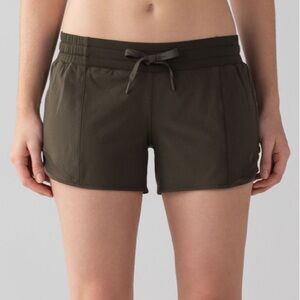 Lululemon Hotty Hot Short (Long 4")
Dark Olive shorts athletic running size 2